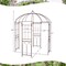 7ft Garden Arbor Birdcage Metal Climbing Plants Bronze Outdoor